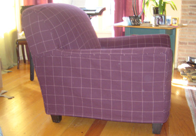 Purple Flannel Chair